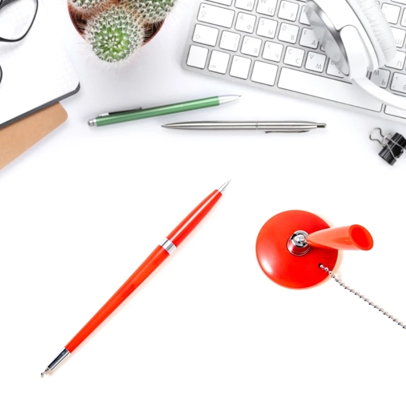 Excellent Quality Desk Pens with Ball Chain Enjoy Smooth Writing Reusable