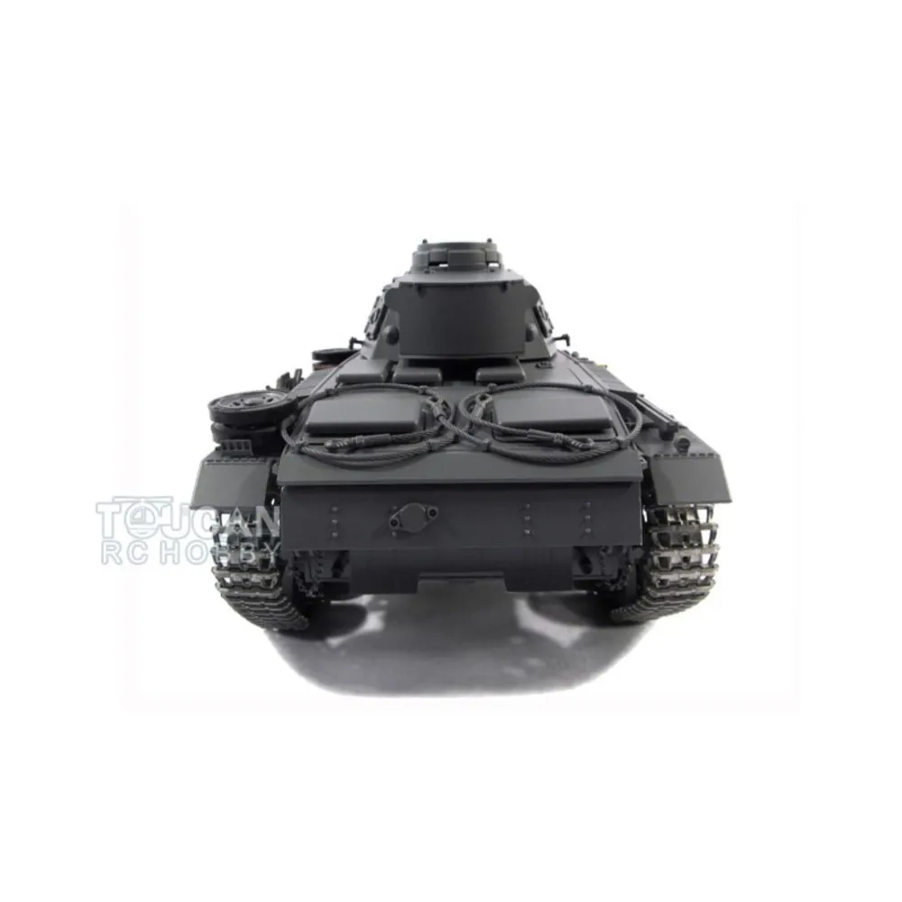 마토 메탈 키트 RC 탱크 1/16 스케일 그레이 독일 팬저 III BB 발사 1223 RC 모델 다기능 성인용 TH00662-SMT8