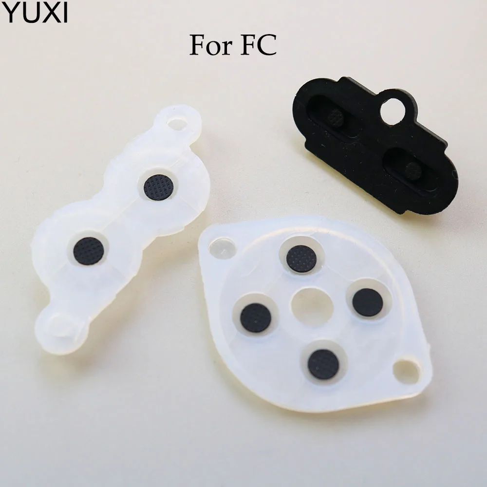 

YUXI 1set Rubber Replacement Parts For NES FC Joy Pad Silicon Conduct Rubber Button FOR NES conductive adhesive