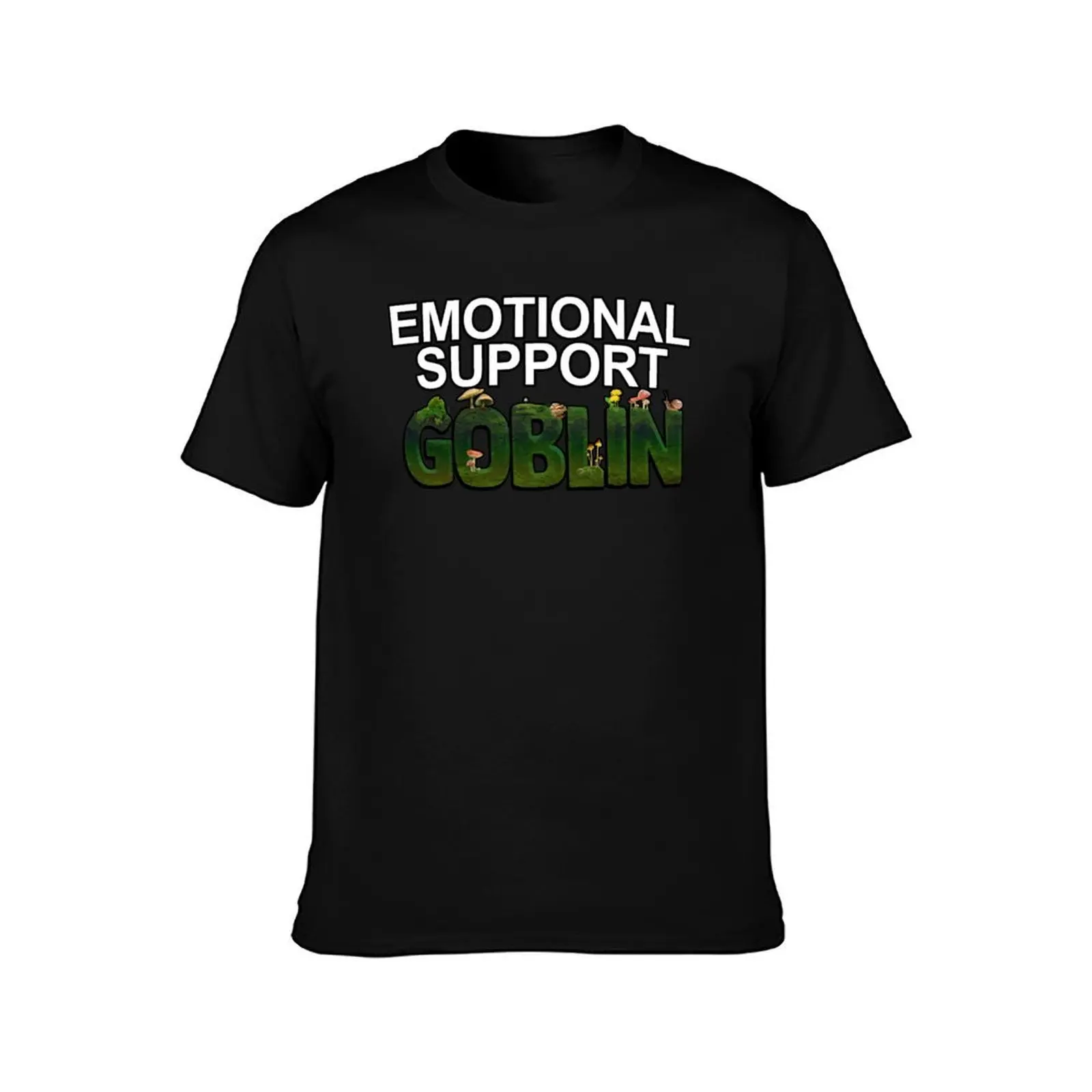 emotional support goblin T-Shirt, Summer Casual Cotton Tee, Oversized Streetwear Tops, Vintage Graphic Print, Unisex Men Women