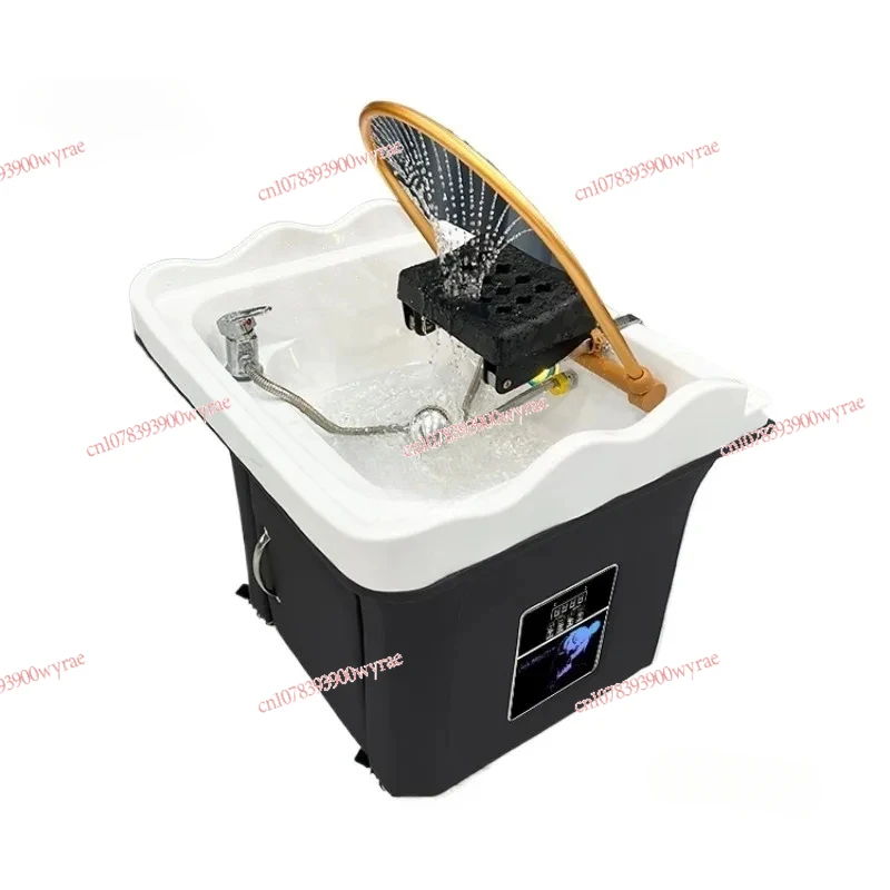 Portable Movable Shampo Chair Station Comfortable Water Circulation Head Spa Hair Wash Shampouineuse Bed Salon Furniture w