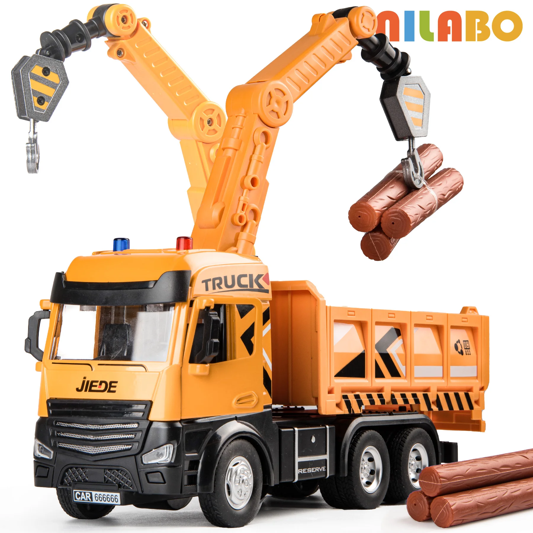 

Alloy Mobile Crane Truck Toy Car with Winch, Inertia Powered Crane Construction Toys, Perfect Birthday Gift for Boys Girls 3+