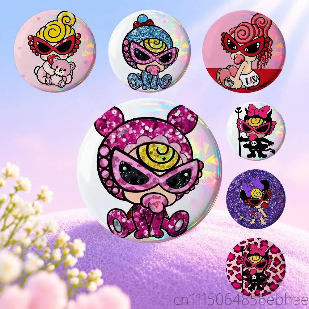 FOR Hysteric Cute Mini Badges Tinplate Soft Button Pin Brooch Metal Badge Custom Jewelry Accessories Hat Bag Lapel