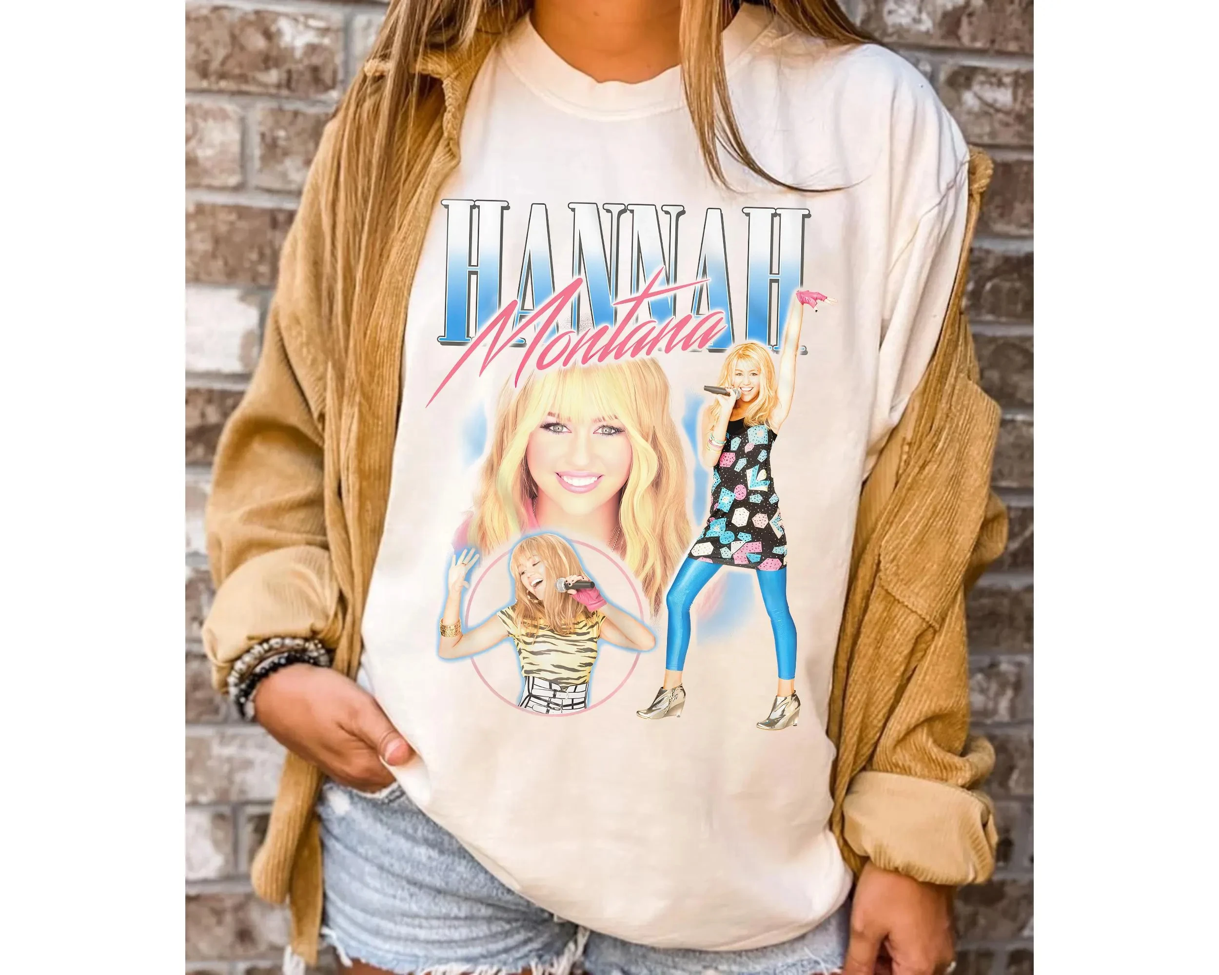 Disney Hannah Montana Retro Pattern T-shirt, Disney World Magic Kingdom Gift, Hannah Montana Movie