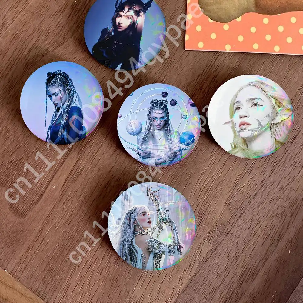 G-Grims Miss Anthropocene Pins for Backpacks Funny Pins Acrylic Y2K Aesthetic Pin Cute Bag Lapel Brooch Clip Badges Accessories