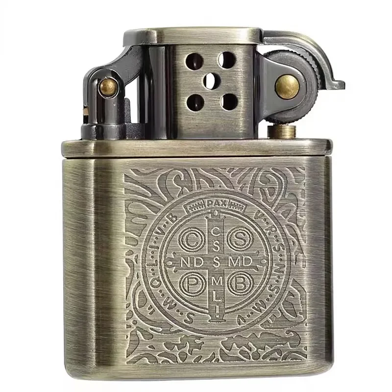 New ZORRO Vintage Metal Constantine Kerosene Lighter Flint Copper Oil Gasoline Cigarette Lighter Antique Series Lighter