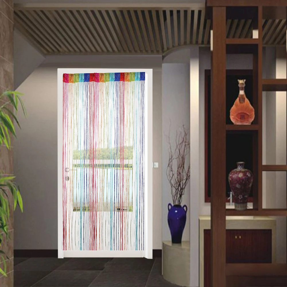 100 سنتيمتر X 200 سنتيمتر الزخرفية الباب سلسلة الستار معلقة نافذة لوحة الحائط هامش نافذة غرفة أعمى مقسم مقسم الباب ديكور المنزل #2