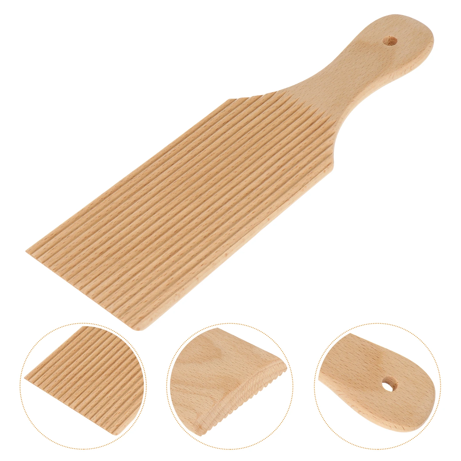 

1pc Wood Pasta Household Gnocchi Board Noodles Butter Table High Quality Easy Grip Handle Kitchen Gadget Baking Tool