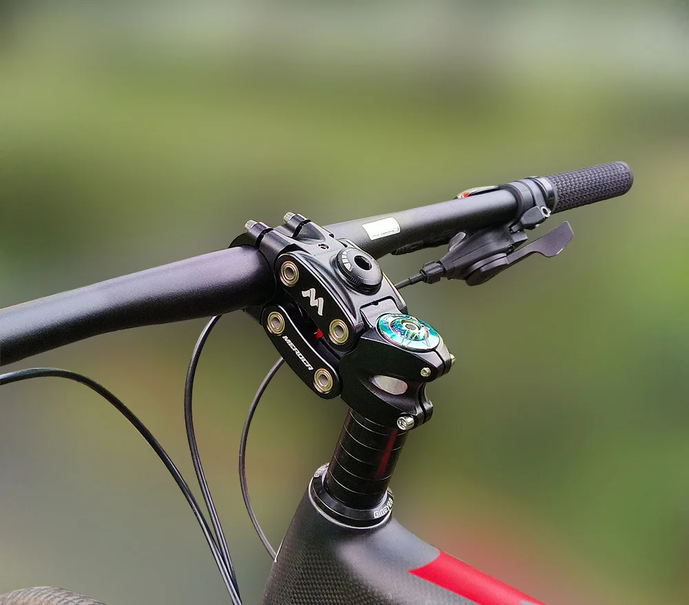 MEROCA Bicycle Four Link Shock Stem 31.8*90MM Aluminum Alloy XC Grave Road Mountain Bike Risers Suspension Stems