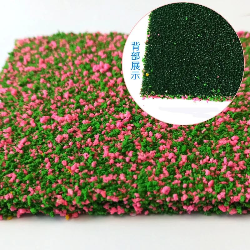 11x10CM Miniature Diy Grassmat/Flower Shrubs Model Sponge Material for Outdoor Garden Ground Scene Layout Diorama Kits 2Pcs/Lot