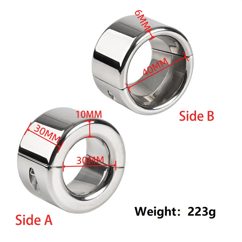 223g Heavy Testicle Massager Weight-bearing Penis Ring Ball Stretcher Scrotum Bound Pendant Delay Exercise Bdsm Male Sex Toy