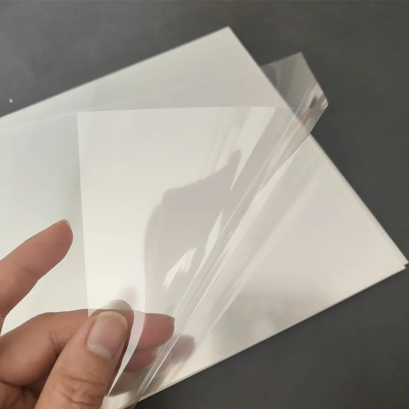 50/100 قطعة A4 الطباعة بالليزر فيلم شفاف 10C ورق التصوير الفوتوغرافي DIY بها بنفسك PCB الشفافية لوازم الحيوانات الأليفة 0.1 مللي متر سمك #3