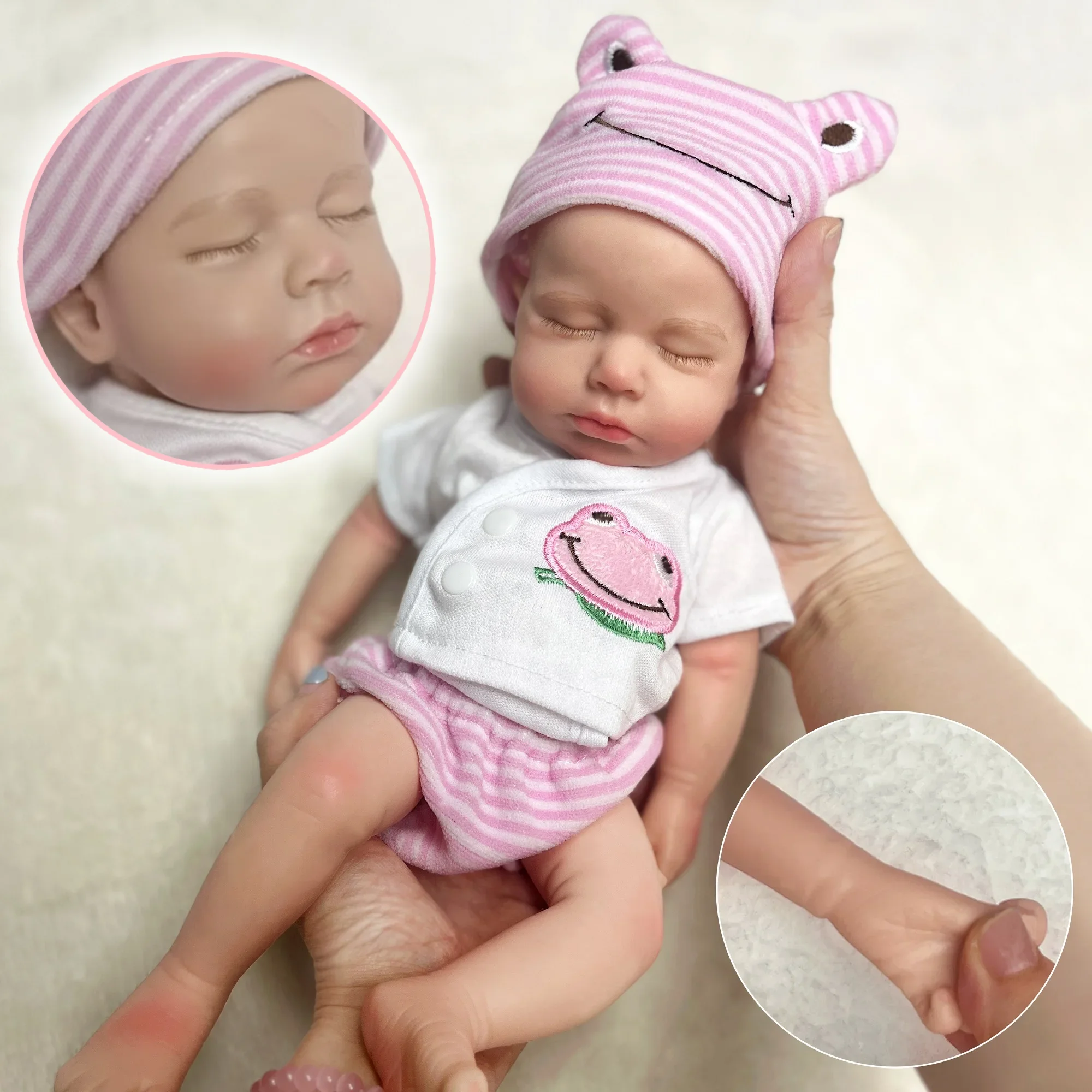 

Силиконовые Loulou для всего тела с открытым ртом, 33 см, для новорожденных девочек и мальчиков, силиконовые запчасти, реалистичные подарки ручной работы для детей