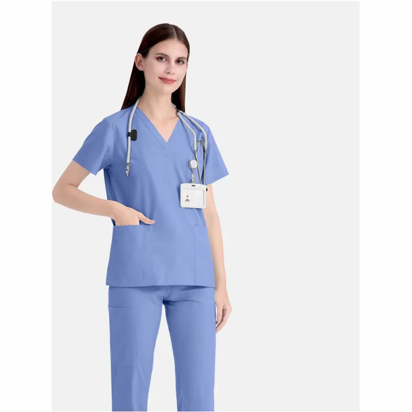 Costumized Quick-drying Medical Blouse Nurses Doctors' Overalls Pet Hospital Overalls Beautician Uniforms Surgical Gowns Unisex