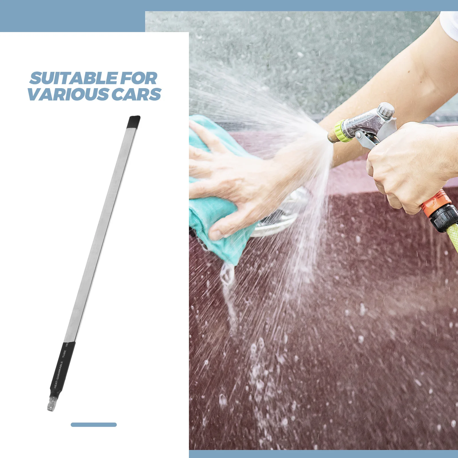 أداة تنظيف خزان المياه لنظام تبريد شاحنة مشعاع السيارة قضيب طويل متعدد الوظائف ملحقات Rv منظف متين