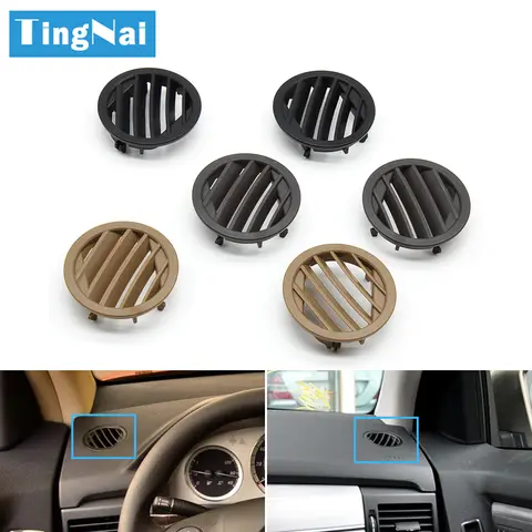 자동차 전면 대시보드 에어컨 AC 벤트 그릴, 메르세데스 벤츠 X204 GLK 클래스 W204 GLK260 GLK300 GLK350 용 소형 라운드 커버