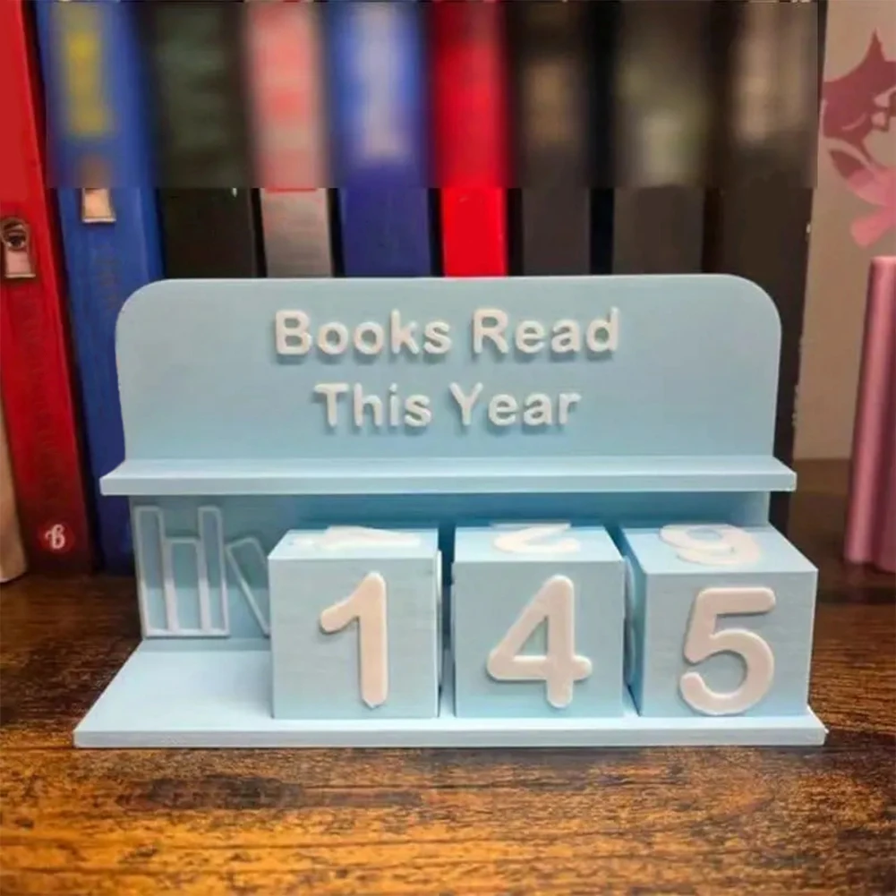 Kunststoff-Buchdekoration, Bücher lesen dieses Jahres, Dekoration für Regal, Bücherregal, Gegenstrecke, jährliches Lesen für Bibliothekar im Klassenzimmer