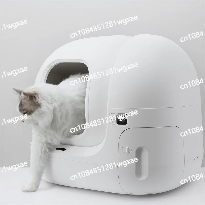 Intelligent Self-cleaning Cat Toilet Mobile Application Controls Intelligent Automatic Cat Trash Bin