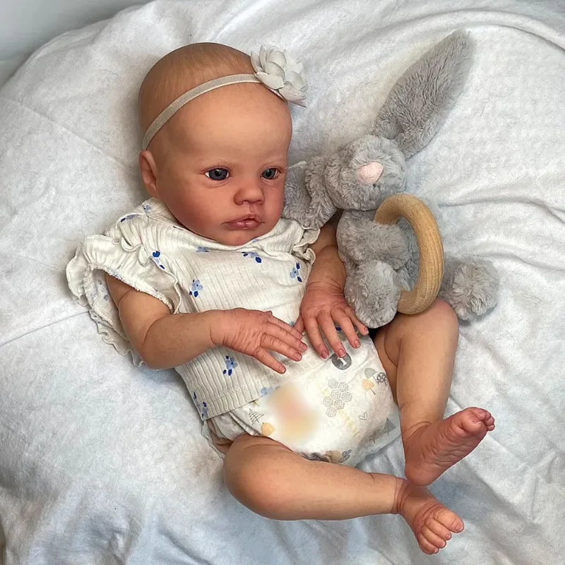 

48 см реалистичная кукла Reborn Toddler Primrose, аналогичный наряд, ручная работа, кукла для маленьких девочек