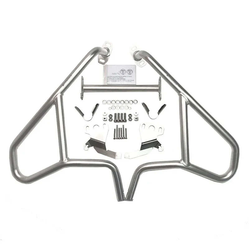 

--Motorcycle Crash Bar Protector Upper Lower Engine Guard Aluminium Steel Fuel Tank Protector Highway