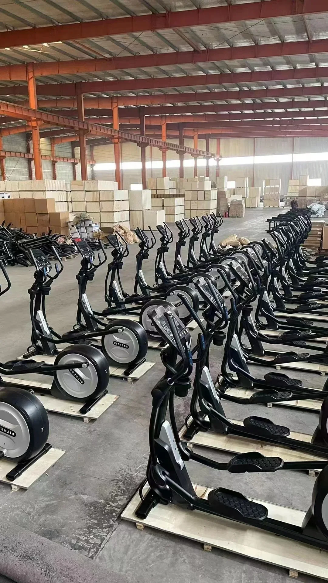 Máquina elíptica comercial para gimnasio, equipo de entrenamiento cruzado para bicicleta elíptica, venta al por mayor de fábrica