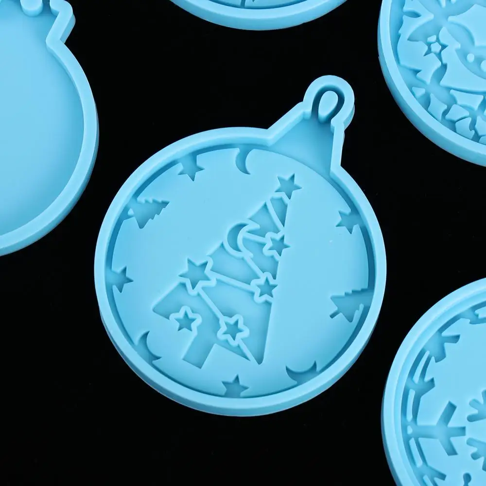 Xmas ball Clay Mold Candy Chocolate Jewelry Making Tool Silicone Moulds Christmas Ball Mold Keychain Molds