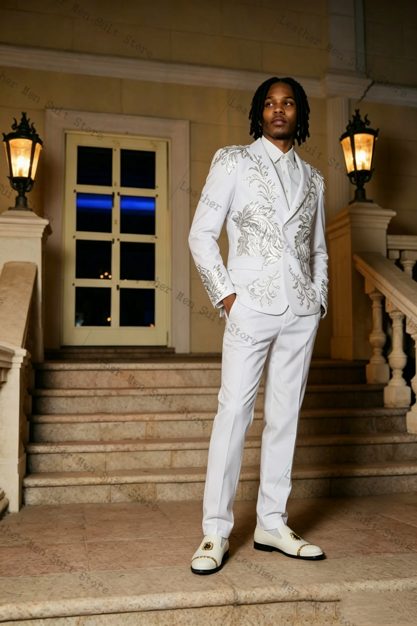 Witte Bruidegom Mannen Pak Set - Formal Wear Jersey For Men recensie en prijs