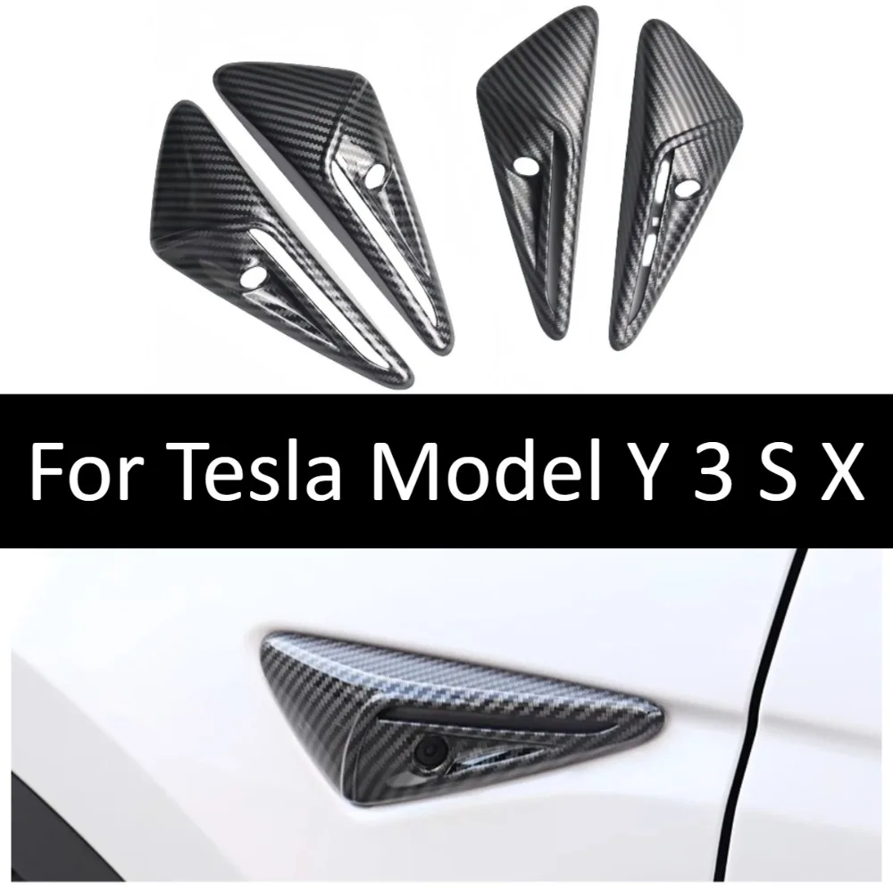 

Накладки из карбона для камер Tesla Model Y 3 S X: Защитные наклейки для кузова, аксессуары для декора и стайлинга автомобиля