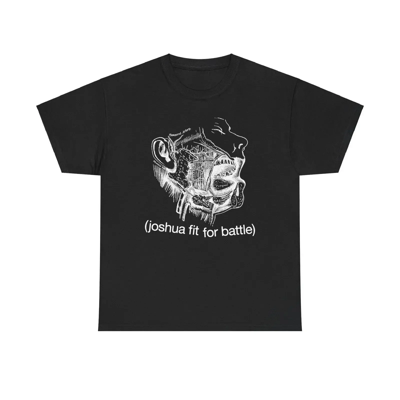 Joshua Fit For Battle Black T Shirt S 5XL Q4124 vintage Washed streetwear Breathable Top For Everyday Wear homme Slightly