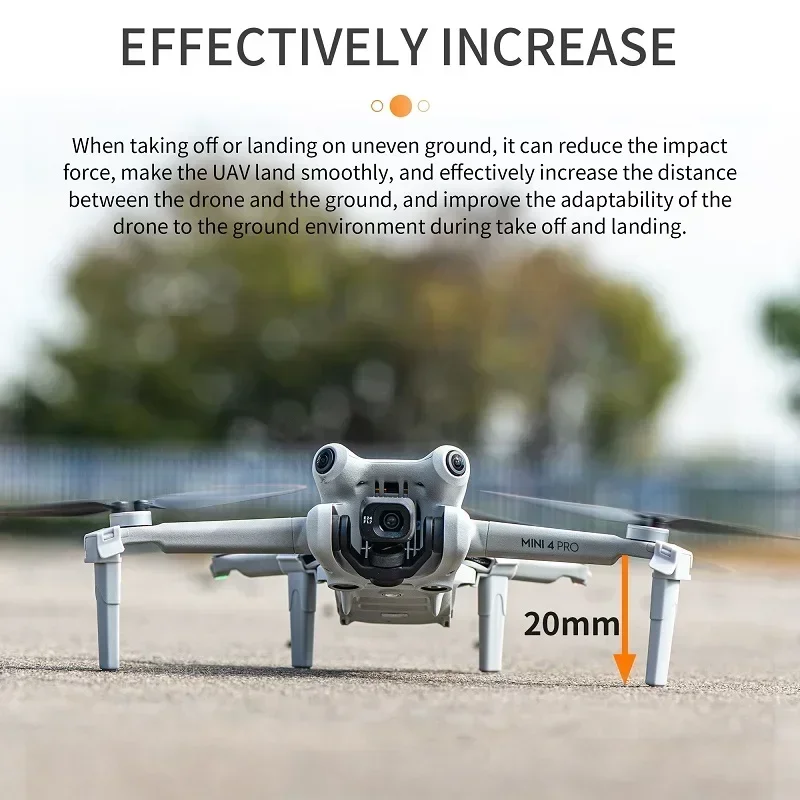 Landing gear for DJI Mini 4 Pro Extension Bracket Increased Height Leg Protective Support Drone Quick Release Accessory