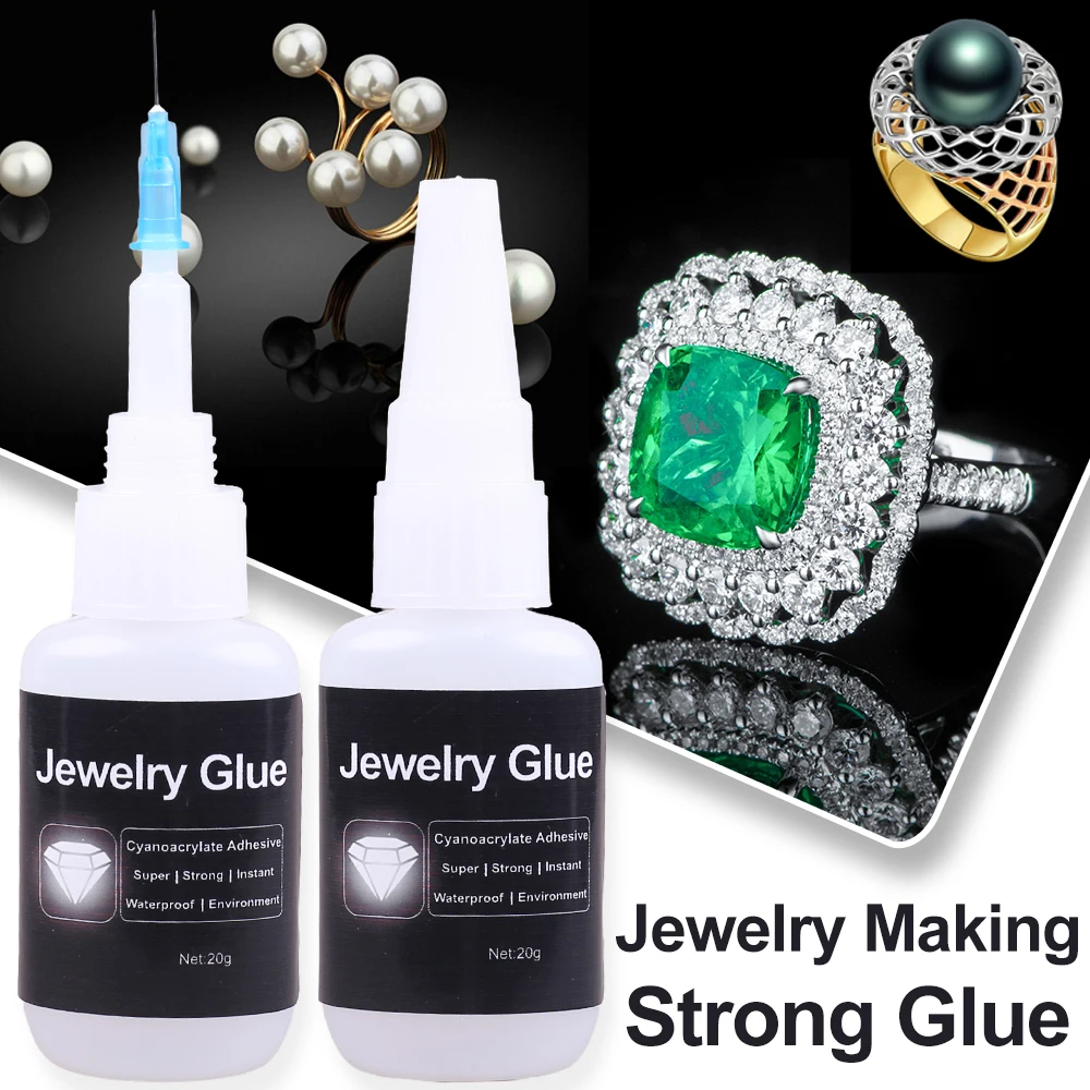 Transparent Super Jewelry Gemstone Glue Extra Strong Contact Instant Adhesive Fast Cyanoacrylate 502 DIY Car Craft Leather Glass