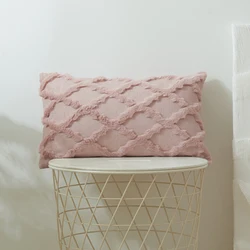 3 Colors Soft Plush Cushion Cover Decorative Pillows Vine Pillowcases 30X50cm Boho Pillow Cover for Sofa Bedroom Chair Decor