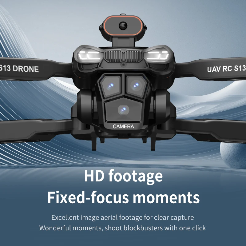 S13 6K Drone HD Dual Camera Dron 4k Professional Brushless Foldable Quadcopter Optical Flow Positioning Aerial Camera Drone