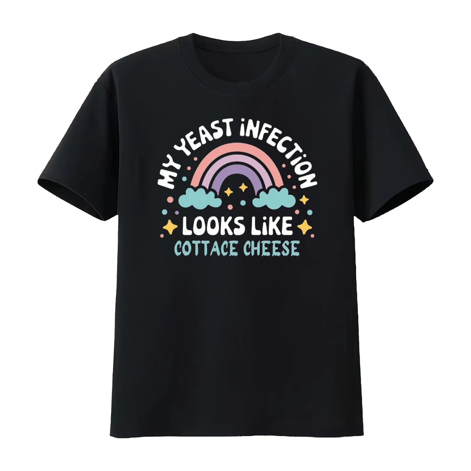 My Yeast Infection Funny Nasty Adult Humor Queef Roulette T-Shirt Summer Casual Cotton Tee Oversized Streetwear Tops