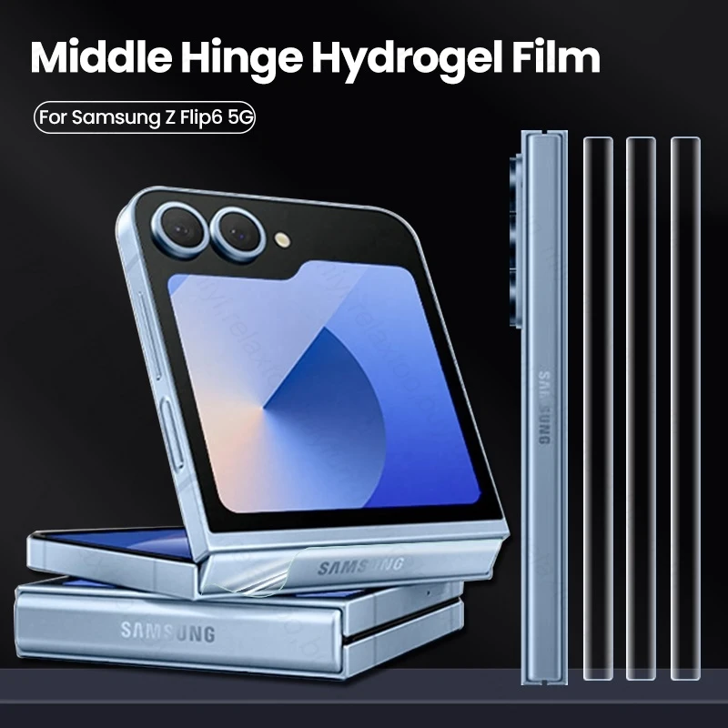 10-1Pcs Middle Hinge Hydrogel Film For Samsung Galaxy Z Flip6 Fold6 Flip 6 ZFlip6 ZFold6 5G Anti-Scratch Protector Sticker Cover