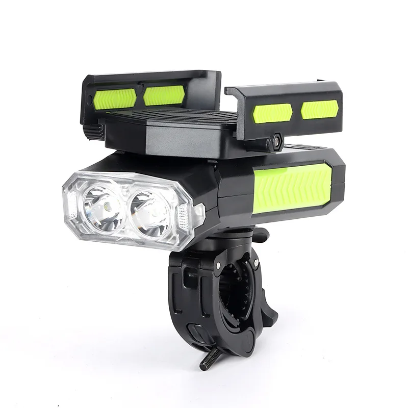 

Bicycle Light Mobile Phone Bracket Horn Headlight Mobile Phone Stand Mountain Bike Power Bank with Light Mobile Phone Stand Fixe
