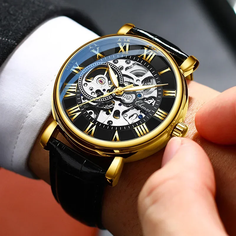 Chenxi Mechanical Watch Men Fashion Classic Romal Watches Men Skeleton Automatic Mechanical Wristwatches Male Clock Best Gifts