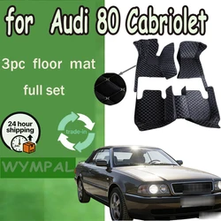 Car Floor Mats For Audi 80 Cabriolet B4 1992 1993 1994 1995 1996 Water Proof Pads Floor Carpet Car Mats Full Set Car Accessories