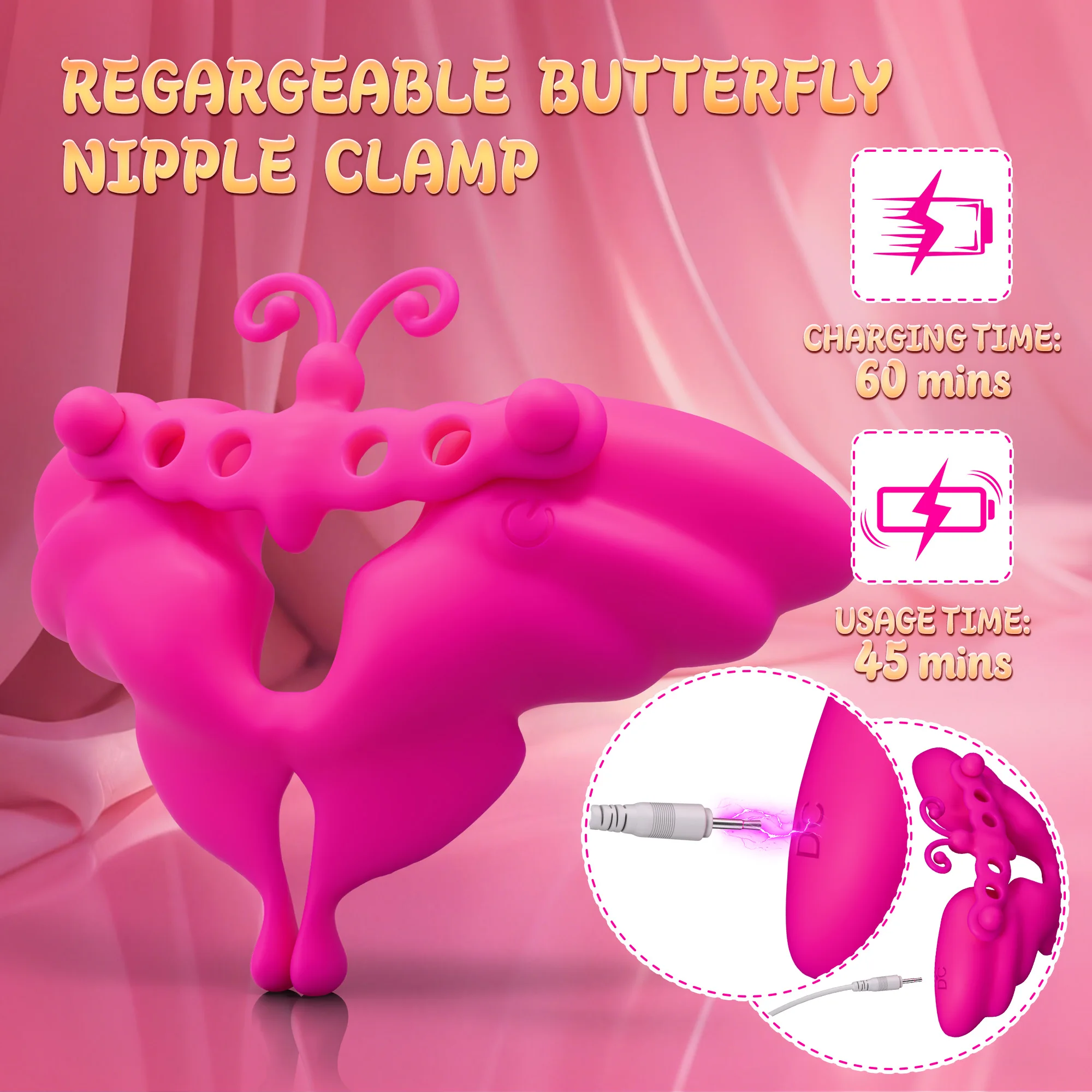 Vibrating Nipple Clamps Vibrator Wearable Adjustable Remote Control Nipples Stimulator BDSM Sex Pleasure Adult Toys for Women