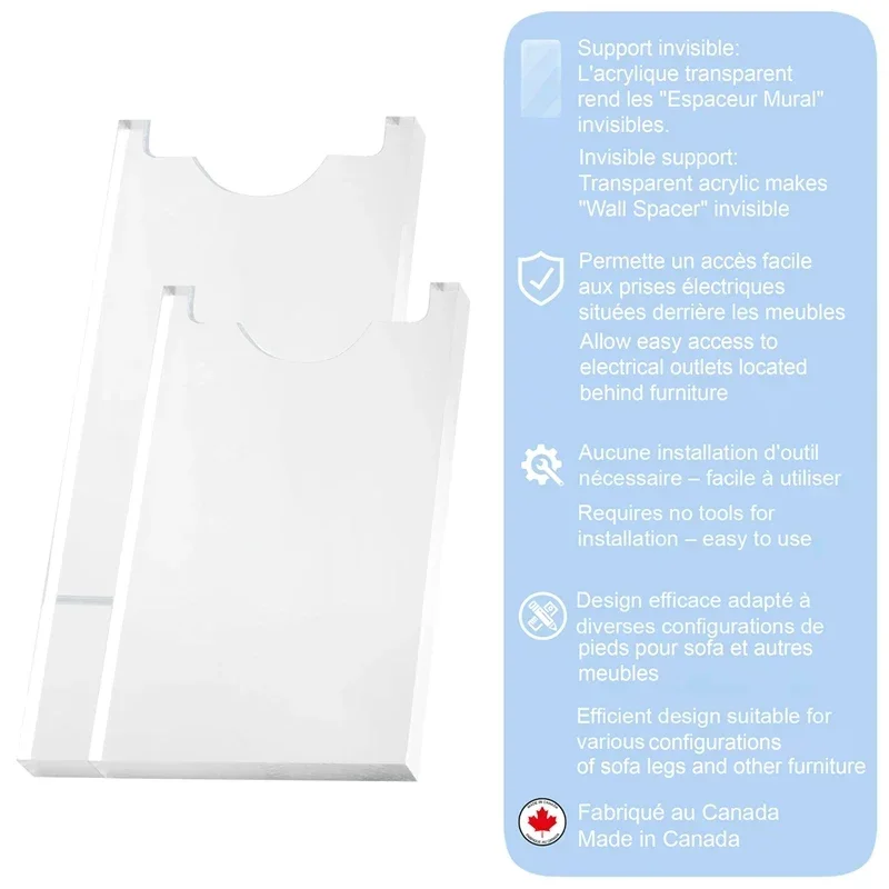 Protect The Wall For Sockets Acrylic Furniture Wall Pads Sofas And Mattresses To Leave Space And Prevent The Fire Risk Of Heater