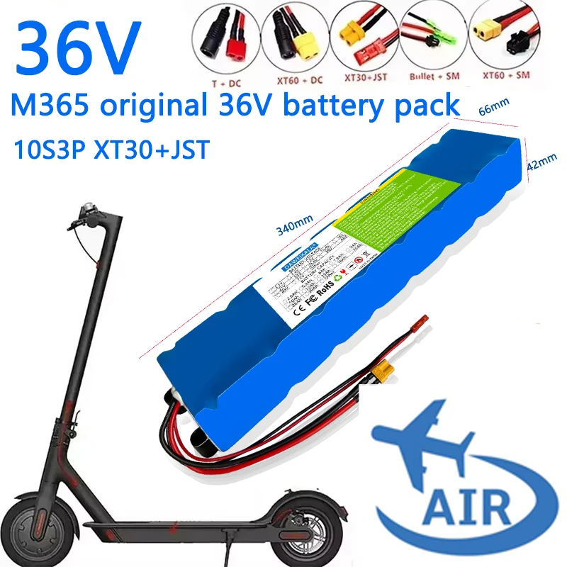 

M365 original 36V battery 9Ah Kick 10S3P 18650 battery pack Scooter battery BMS board free shipping