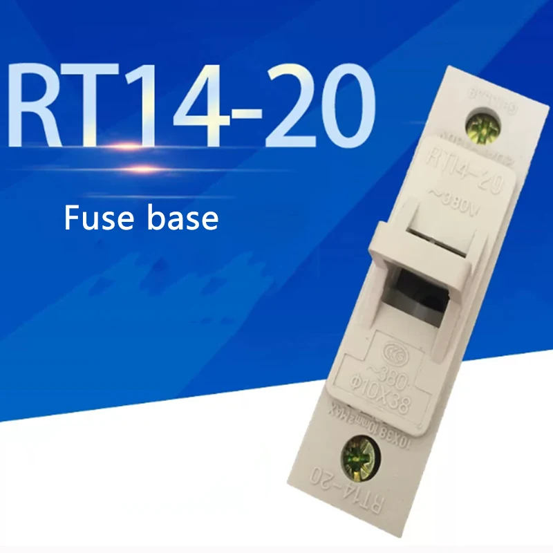 10 PCS RT14-20 fuse holder base 20A 380V fuse holder 10 * 38MM