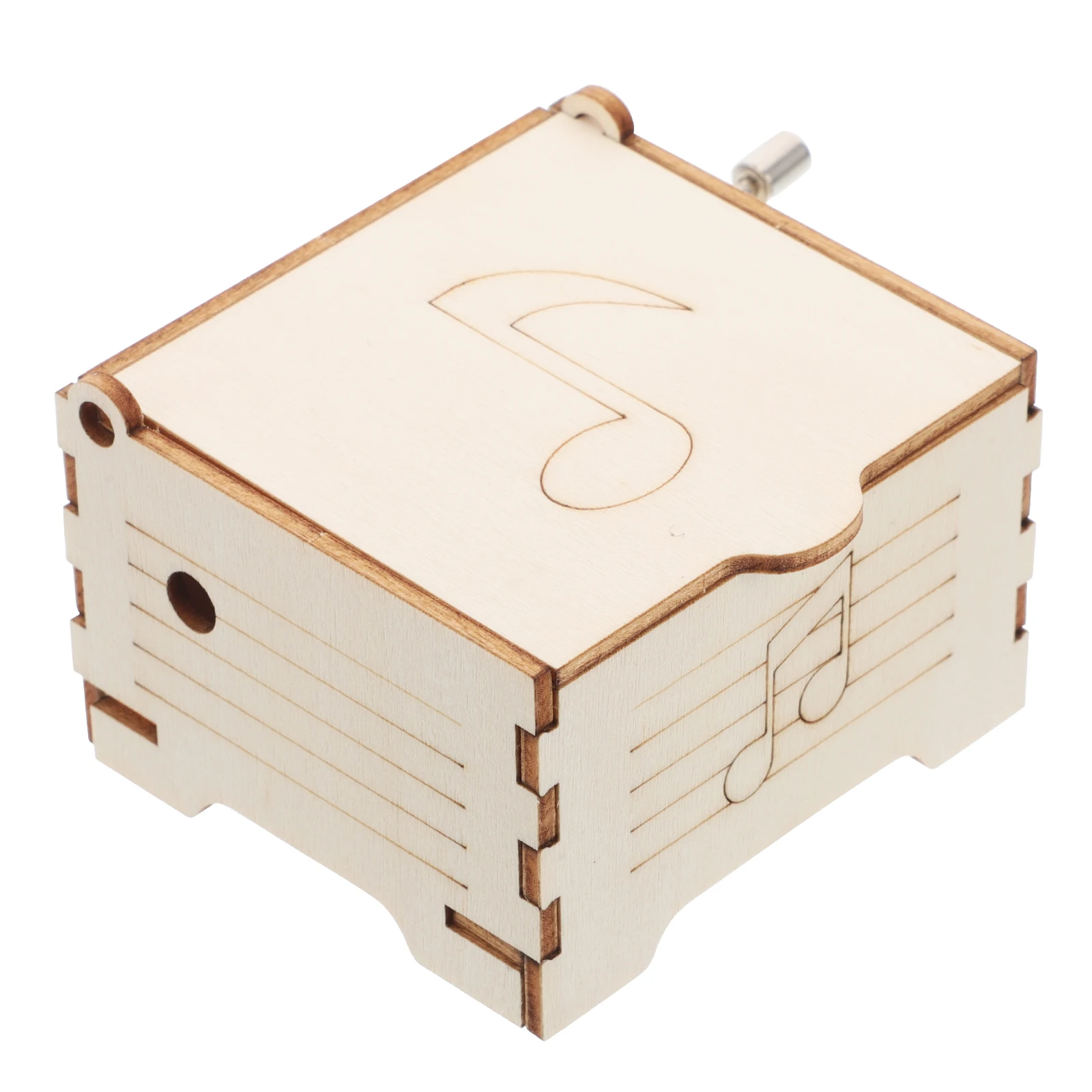 Diy caixa de música ferramenta de ensino haste artesanato kits h manivela experimento científico suprimentos crianças criança ciência haste artesanato piano