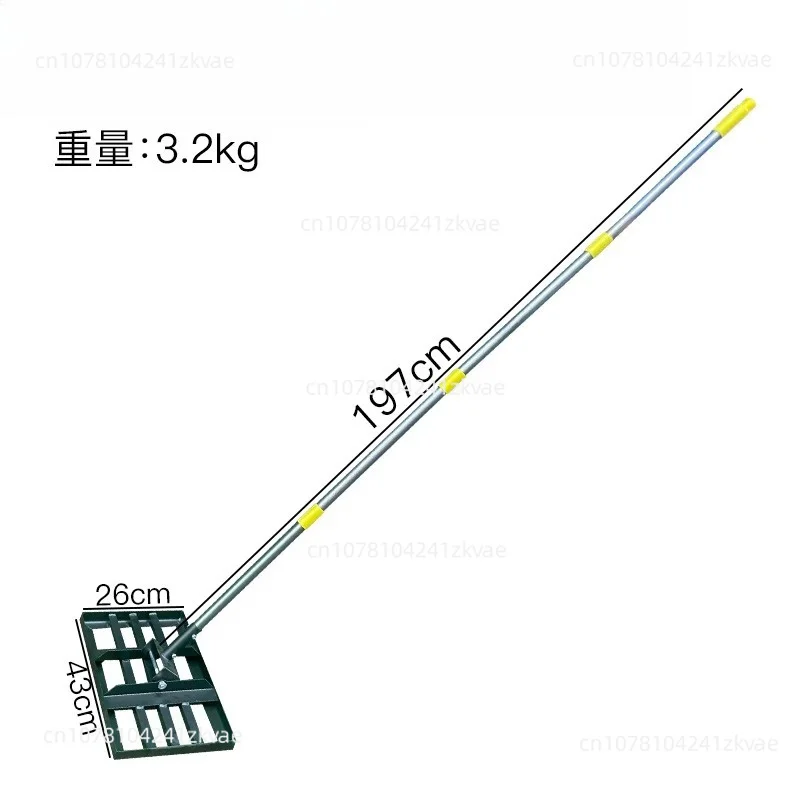 Lawn leveling rake, soil fertilizer, garden farm, vegetable stand, push and pull floor leveler, gravel, sand spreading