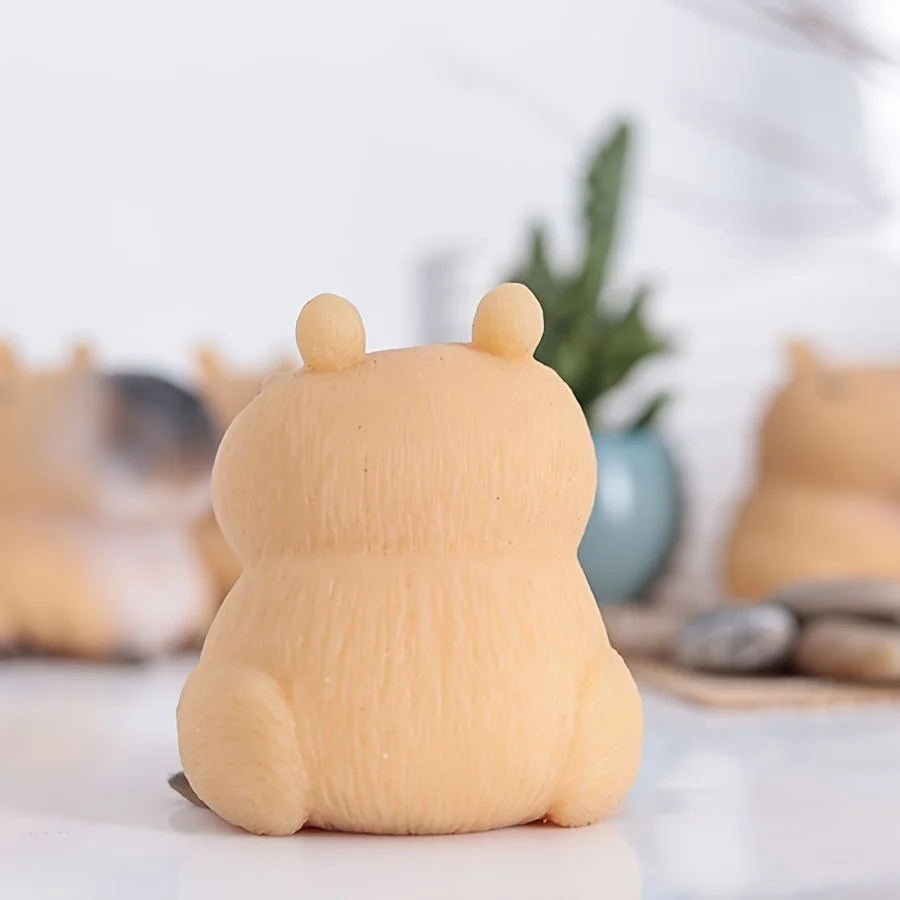 Taba mole kawaii capivara mão relaxamento areia plástico engraçado inquietação anti-stress lento rebote crianças brinquedos bonito presentes de aniversário