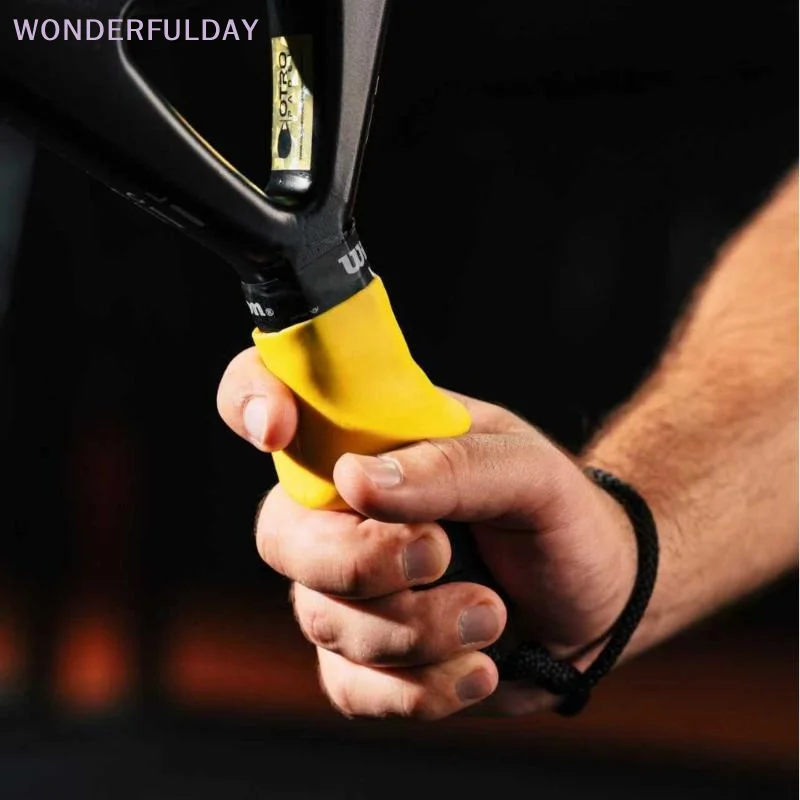 

New Silicone Tennis Racket Grip Corr Anti-Slip Portable Rackets Grip Correction Device 3 Colors Available Comfort