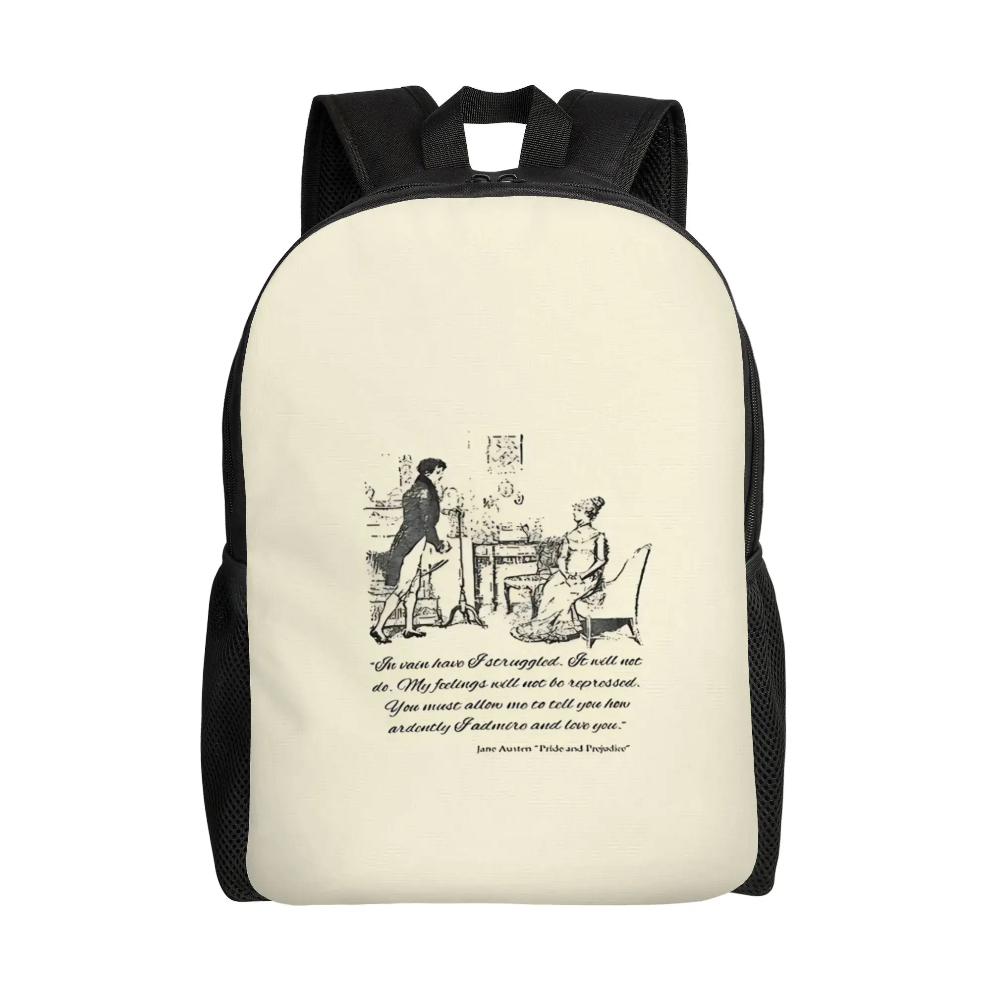 Back to school season Vintage Book Club Fans Literary Pride and Prejudice Gifts Knapsack  Students Versatile Backpack