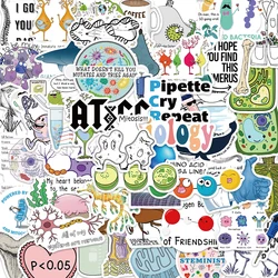 50PCS Biology Style Stickers for Kids Scrapbook Diary Luggage Laptop Phone Sticker Toys Funny Graffiti Life Science Decals