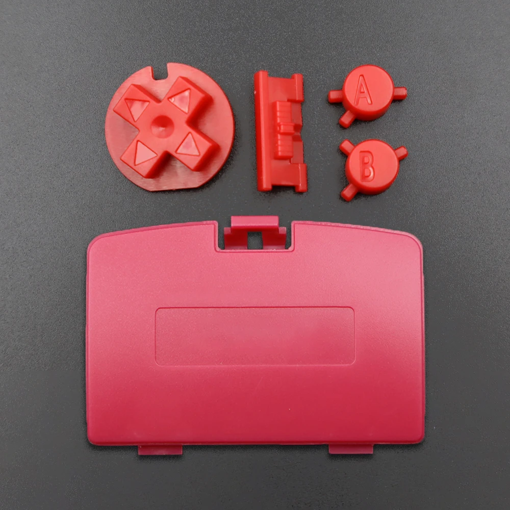 1 Set Suitable For Game boy color Button Shell & Battery Cover For GBC Color Buttons GBC Game replacement Button Kit DIY Color