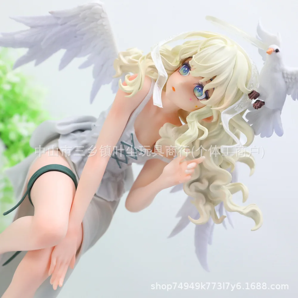 

Ariel Angel Anime Figurine Cute Girl Collectible Model Two-Dimensional Artwork Decorations White Design Toy Collectibles